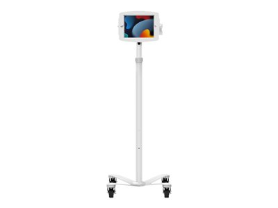 Compulocks iPad 10.2" Borne Tablette Mobile et bras articulé VESA - Blanc avec boîtier Space - Chariot - pour tablette - verrouillable - médical - métal, aluminium de haute qualité - blanc - Taille d'écran : 10.2" - pour Apple 10.2-inch iPad (7ème génération, 8ème génération, 9ème génération)