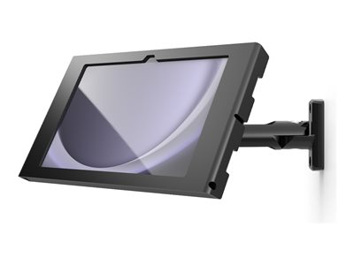 Compulocks Surface GO 1-4 Gen Apex Enclosure Swing Wall Mount - Kit de montage (enceinte) - caméra et capteurs avant/arrière exposés - pour tablette - oscillation - verrouillable - cadre en métal - noir - Taille d'écran : 12.4" - montable sur mur - pour Microsoft Surface Go