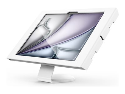 Compulocks iPad Air M2 &amp; M3 13", Apex Enclosure Core Stand - White - Kit de montage - caméra et capteurs avant/arrière exposés - pour tablette - verrouillable - cadre en métal, aluminium haute résistance - blanc - Taille d'écran : 13" - dessus de comptoir, montable sur mur - pour Apple 13-inch iPad Air (M2, M3)