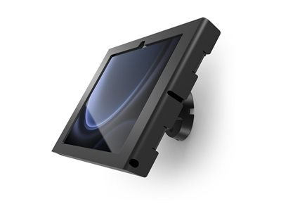 Compulocks Galaxy Tab S9/S9FE Apex Enclosure Tilting Wall Mount - Boîtier - paysage/portrait, inclinaison, caméra et capteurs avant/arrière exposés - pour tablette - verrouillable - cadre en métal - noir - montable sur mur - pour Samsung Galaxy Tab S10 FE, Tab S10 Lite, Tab S11, Tab S9, Tab S9 FE