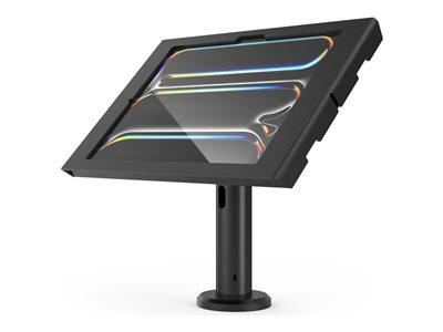 Compulocks iPad Pro M4 13" (2024), Apex Enclosure Tilting Stand 8" - Kit de montage (enceinte, pied) - caméra et capteurs avant/arrière exposés - pour tablette - verrouillable - cadre en métal - noir - Taille d'écran : 11" - montable sur mur - pour Apple 13-inch iPad Pro (M4)