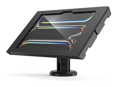 Compulocks iPad Pro M4 11" (2024), Apex Enclosure Tilting Stand 4" - Kit de montage (pied, enceinte) - caméra et capteurs avant/arrière exposés - pour tablette - verrouillable - cadre en métal - noir - Taille d'écran : 11" - pour Apple 11-inch iPad Pro (M4)