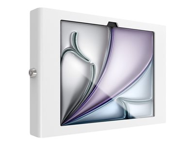 Compulocks iPad Air M2 &amp; M3 11", Apex Secured Enclosure Wall Mount - White - Boîtier - pour tablette - montage en verre, espace - verrouillable - aluminium de haute qualité - blanc - Taille d'écran : 11" - Interface de montage : 100 x 100 mm - montable sur mur