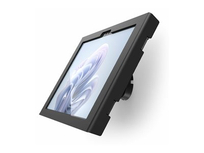 Compulocks Surface Pro 8-11 Apex Enclosure Tilting Wall Mount - Kit de montage (enceinte) - caméra et capteurs avant/arrière exposés - pour tablette - inclinaison - verrouillable - aluminium, cadre en métal - noir - Taille d'écran : 13" - montable sur mur