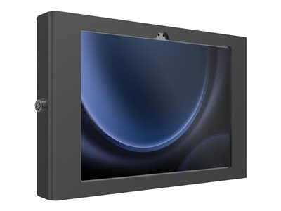 Compulocks Galaxy Tab S9/S9FE 10.9" Apex Secured Enclosure Wall Mount - Boîtier - caméra et capteurs avant/arrière portables exposés - pour tablette - verrouillable - cadre en métal - noir - Taille d'écran : 10.9" - support au sol montable - pour Samsung Galaxy Tab S10 FE, Tab S10 Lite, Tab S11, Tab S9, Tab S9 FE