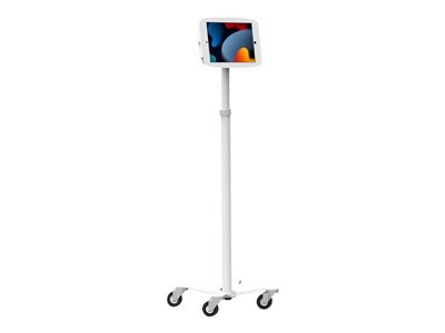 Compulocks iPad 10th-11th (A16) Gen Space Enclosure Medical Rolling Cart White - Chariot - pour tablette - kiosque à roulettes - verrouillable - médical - blanc - Taille d'écran : 10.9" - pour Apple 10.9-inch iPad (10ème génération)