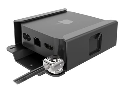 Compulocks Apple TV Security Mount (4K 3rd Gen) (2022) - Kit de montage (support de protection, ensemble de tête de verrouillage) - Ventilé - pour boîtier de média - verrouillable - aluminium de haute qualité - noir - pour Apple TV 4K (3rd generation)