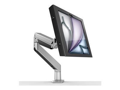 Compulocks iPad Air M2 &amp; M3 13", Apex Enclosure Reach Articulating Arm - Kit de montage (enceinte, bras articulé) - pour tablette - verrouillable - aluminium de haute qualité - noir, argent - Taille d'écran : 13" - montrable sur bureau, montable sur mur - pour Apple 13-inch iPad Air (M2, M3)
