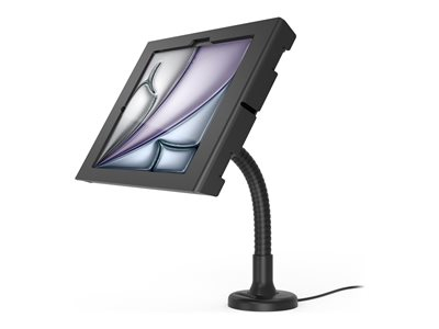 Compulocks iPad Air M2 &amp; M3 11", Apex Enclosure Flex Arm Mount - Black - Kit de montage (bras flexible, enceinte) - caméra et capteurs avant/arrière exposés - pour tablette - verrouillable - cadre en métal - noir - Taille d'écran : 11" - dessus de comptoir, montable sur mur - pour Apple 11-inch iPad Air (M2, M3)