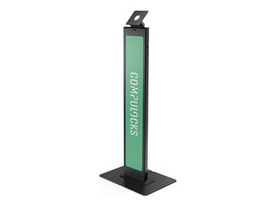 Compulocks Brandable VESA Floor Stand for Screens Up to 32 Inches - Pied - pour Écran LCD - personnalisable, avec grande plaque de base - noir - Taille d'écran : jusqu'à 32 pouces - posé sur le sol