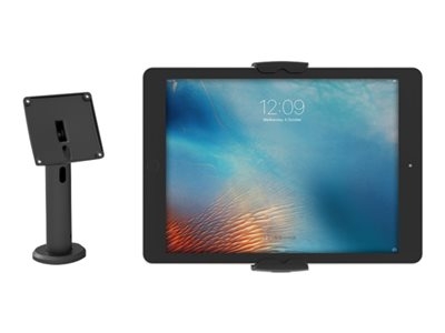 Compulocks The Rise Stand Kiosk and Cling Universal Wall MOunt - Kit de montage (montage universel, support de poteau, fixation pour couvercle) - pour tablette - noir - Taille d'écran : 7"-13" - Interface de montage : 100 x 100 mm - dessus de comptoir