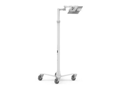 Compulocks Cling Borne tablette Mobile et bras articulés - Blanc avec support Tablette universelle - Chariot - bras doubles réglables - pour tablette - médical - métal - blanc - Taille d'écran : 7"-13"