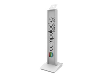 Compulocks VESA Brandable Floor Stand - Pied - pour tablette - aluminium - blanc - posé sur le sol