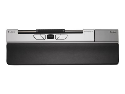 Contour RollerMouse Go - Souris centrée - ergonomique - surface antibactérienne, haute résistance aux désinfectants - avec RollerMouse Go Dock
