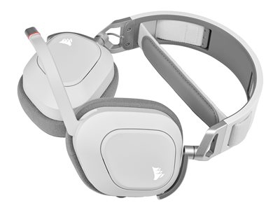 CORSAIR Gaming HS80 RGB - Micro-casque - circum-aural - 2,4 GHz - sans fil - USB - blanc