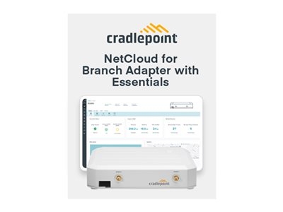 Cradlepoint W-Series 5G Wideband Adapter W1850-5GB - Routeur - WWAN 2.5GbE, LTE - 4G, 5G - fixation murale - avec 1 an de NetCloud Branch 5G Adapter Essentials Plan