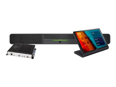Crestron Flex UC-BX30-T - For Small Microsoft Teams Rooms - kit de vidéo-conférence (console d'écran tactile, barre son, mini PC) - noir