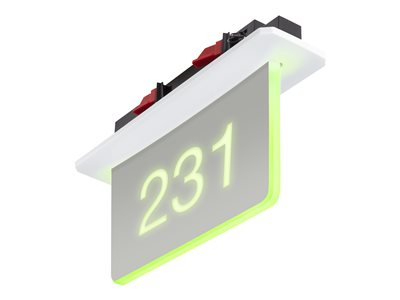 Crestron SSC-100-EL - Sans gravure - indicateur de disponibilité de salle de réunion - filaire - gris