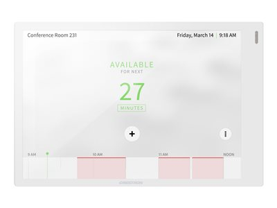 Crestron Room Scheduling Touch Screen TSS-770-W-S-LB KIT - Gestionnaire de salle - sans fil, filaire - Bluetooth, 802.11a/b/g/n/ac - 2.4 Ghz, 5 GHz - 10/100 Ethernet - blanc lisse