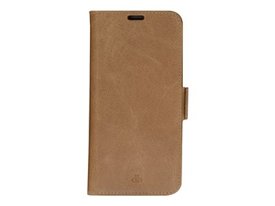 dbramante1928 Copenhagen Slim - Étui à rabat pour téléphone portable - cuir fleur - brun clair - pour Apple iPhone 14 Pro Max