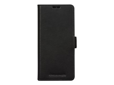 dbramante1928 Copenhagen - Flip cover voor mobiele telefoon - leer met grove nerf - zwart - voor Samsung Galaxy S21+ 5G