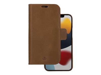 dbramante1928 Lynge - Étui à rabat pour téléphone portable - cuir pleine fleur - brun clair - pour Apple iPhone 13 Pro Max
