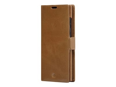dbramante1928 Lynge - Étui à rabat pour téléphone portable - cuir pleine fleur - brun clair - pour Samsung Galaxy S22 Ultra