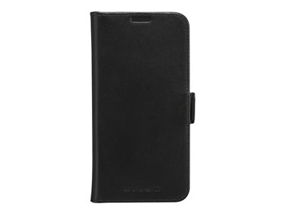 dbramante1928 Copenhagen - Flip cover voor mobiele telefoon - leer met grove nerf - zwart - voor Samsung Galaxy A55