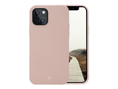 dbramante1928 Monaco - Coque de protection pour téléphone portable - bouton-pression - compatibilité avec MagSafe - 100 % de plastique recyclé - sable rose - pour Apple iPhone 13
