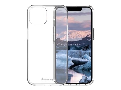 dbramante1928 Iceland Pro - Coque de protection pour téléphone portable - bouton-pression - 100 % de plastique recyclé - clair - pour Apple iPhone 14