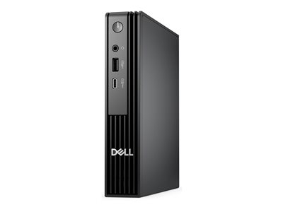 Dell Pro Micro QCM1250 - Micro Core i5 i5-14500T / jusqu'à 4.8 GHz - RAM 16 Go - SSD 512 Go - NVMe - UHD Graphics 770 - Gigabit Ethernet, Bluetooth, IEEE 802.11ax (Wi-Fi 6E) - Win 11 Pro - moniteur : aucun - noir - BTS - avec 1 an de base sur site (AT, DE - 2 ans)