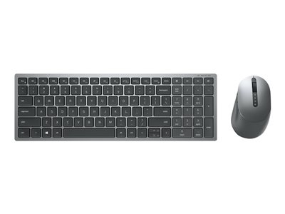Dell Multi-Device KM7120W - Ensemble clavier et souris - sans fil - Bluetooth, 2.4 GHz - Allemand - avec 3 years NBD Advance Exchange - pour Latitude 3420, 5421, 5521; OptiPlex 3080, 5080, 70XX; Precision 3640, 7550; XPS 15 9510