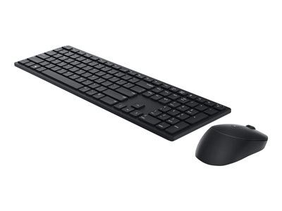 Dell Pro Keyboard and Mouse KM5221W - Ensemble clavier et souris - sans fil - 2.4 GHz - QWERTY - International US - noir - avec 3 years NBD Advance Exchange