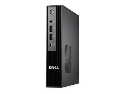 Dell Pro Micro Plus QBM1250 - Micro Core Ultra 5 235 / jusqu'à 5 GHz - RAM 16 Go - SSD 512 Go - NVMe, TLC - Intel Graphics - Gigabit Ethernet, Bluetooth, IEEE 802.11ax (Wi-Fi 6E) - Win 11 Pro - moniteur : aucun - noir - BTS - avec 3 ans de service de base sur site après un diagnostic à distance avec assistance uniquement matérielle