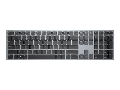 Dell Multi-Device KB700 - Clavier - sans fil - 2.4 GHz, Bluetooth 5.0 - QWERTY - International US - gris - avec 3 years NBD Advance Exchange