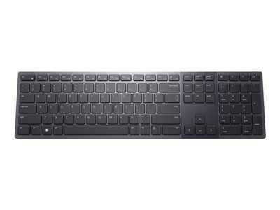 Dell Pro Premium Collaboration KB900 - Clavier - collaboration - rétroéclairé - sans fil - 2.4 GHz, Bluetooth 5.1 - QWERTY - International US - graphite - avec 3 years NBD Advance Exchange