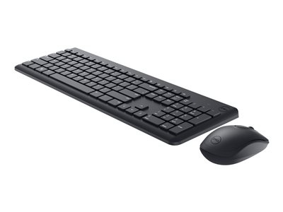 Dell Keyboard and Mouse KM3322W - Ensemble clavier et souris - sans fil - 2.4 GHz - QWERTY - Anglais international - noir - avec 3 years NBD Advance Exchange
