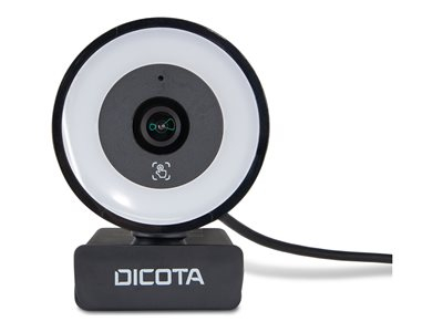 DICOTA Ringlight - Webcam - couleur - 5 MP - 2592 x 1944 - audio - USB 2.0