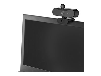 DICOTA Webcam PRO Plus 4K - Webcam - couleur - 3840 x 2160 - 2160p - audio - USB 2.0