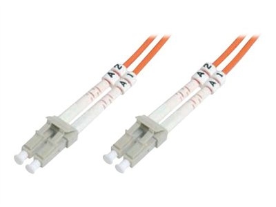 DIGITUS - Cordon de raccordement - LC multi-mode (M) pour LC multi-mode (M) - 3 m - 3 m - fibre optique - 50 / 125 microns - OM3 - sans halogène