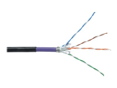 DIGITUS - Câble en vrac - 1000 m - SFTP, PiMF - CAT 7 - extérieur, solide - noir, RAL 9005