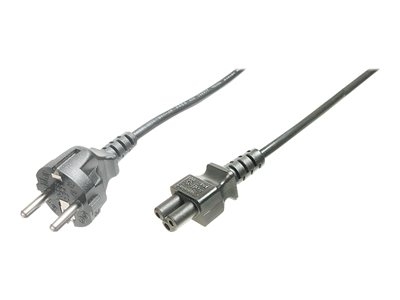 ASSMANN - Câble d'alimentation - IEC 60320 C5 pour power CEE 7/7 (M) - CA 250 V - 75 cm - moulé - noir - Allemagne
