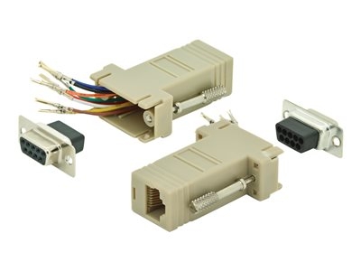 ASSMANN - Adaptateur RS-232 série - DB-9 (F) pour RJ-45 (F) - beige
