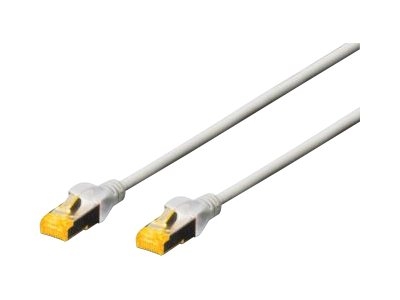 DIGITUS - Cordon de raccordement - RJ-45 (M) pour RJ-45 (M) - 7 m - SFTP - CAT 6a - démarré, sans halogène, sans crochet - gris