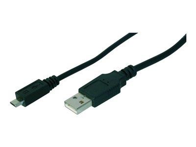 ASSMANN - Câble USB - Micro-USB de type B (M) pour USB (M) - 1 m - moulé - noir
