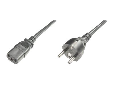 ASSMANN - Câble d'alimentation - power CEE 7/7 (M) pour power IEC 60320 C13 - CA 250 V - 1.2 m - moulé - noir - Allemagne