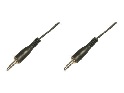 ASSMANN - Câble audio - mini-phone stereo 3.5 mm mâle pour mini-phone stereo 3.5 mm mâle - 1.5 m - blindé - noir - moulé