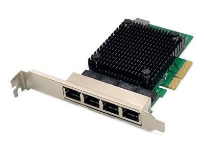 DIGITUS - Adaptateur réseau - PCIe 2.1 - 10/100/1000/2500Base-T x 4