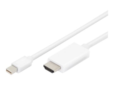 ASSMANN - Câble adaptateur - Mini DisplayPort mâle pour HDMI mâle - 2 m - triple blindage - blanc - moulé, support 4K
