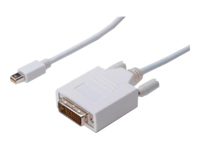 ASSMANN - Câble DisplayPort - liaison double - Mini DisplayPort (M) pour DVI-D (M) - 2 m - moulé, vis moletées - blanc
